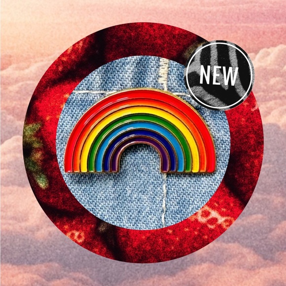 Rainbow Enamel Pin - Picture 1 of 4